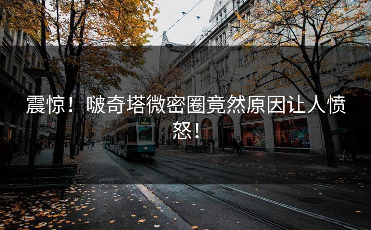 震惊！啵奇塔微密圈竟然原因让人愤怒！