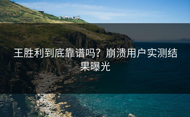 王胜利到底靠谱吗？崩溃用户实测结果曝光